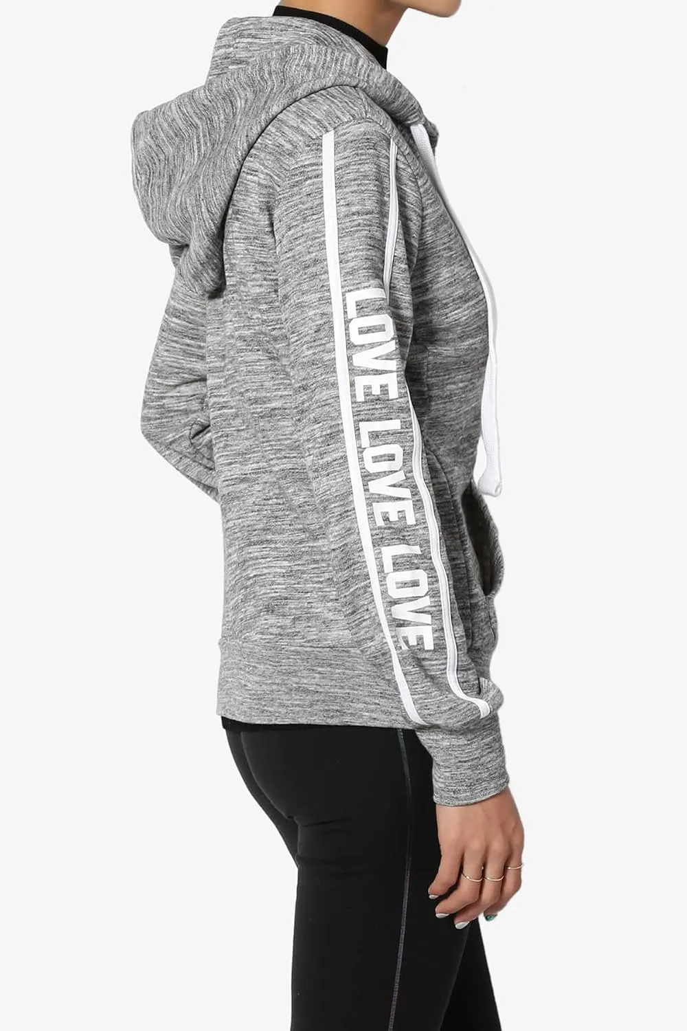 TheMogan Women's Essential Cotton Fleece Full Zip Hoodie Sweatshirt Relaxed Hooded Jacket