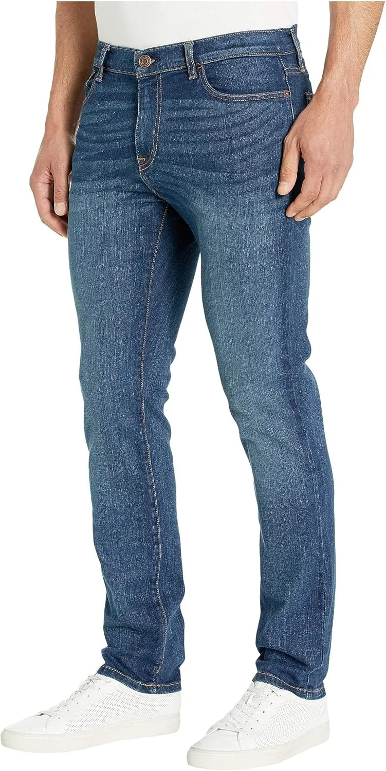 Tommy Hilfiger mens Thd Straight Fit Jeans, Dark Wash, 40W x 32L US