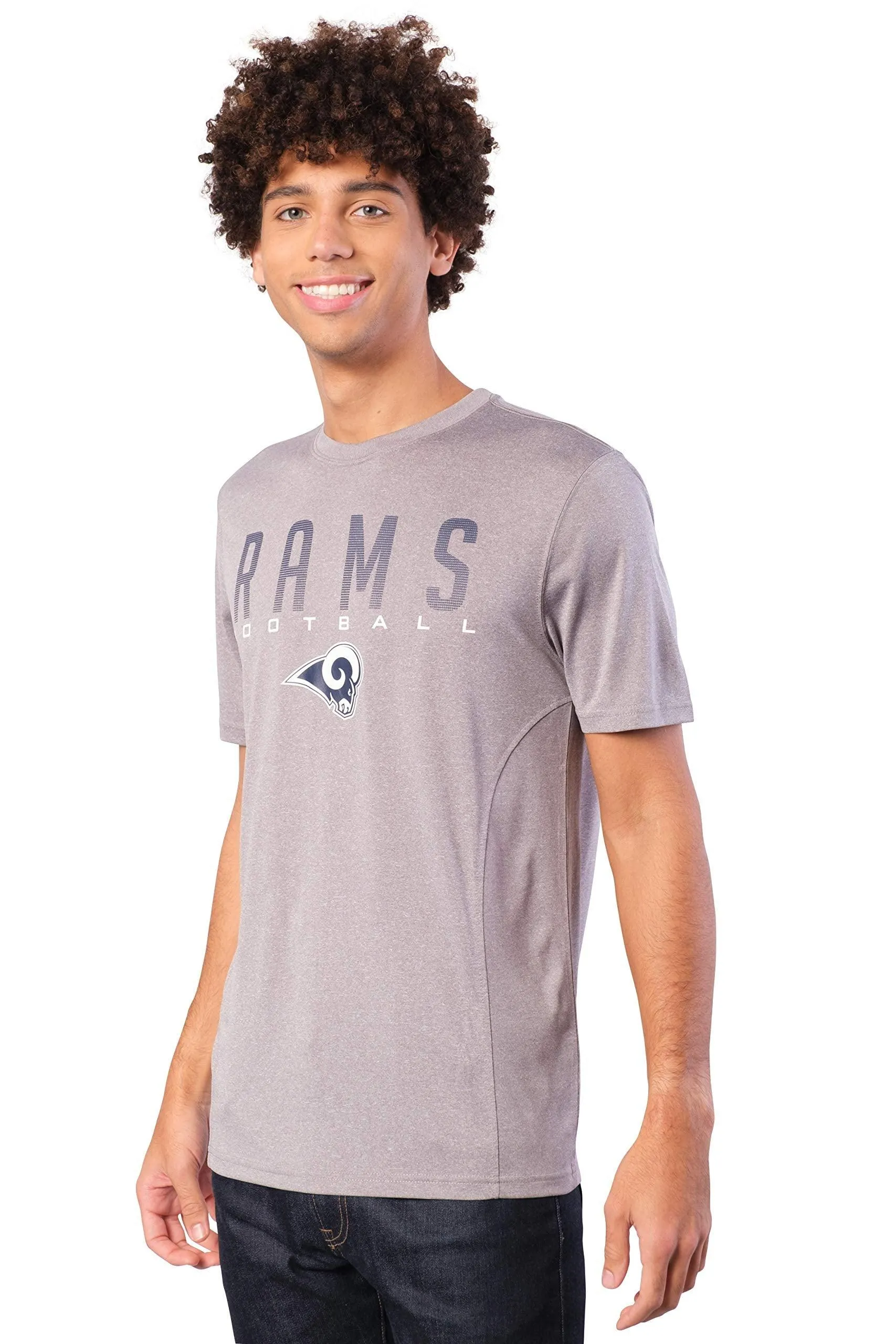 Ultra Game NFL Official Adults Super Soft Supreme Game Day T-Shirt - Unisex Los Angeles Rams|Los Angeles Rams