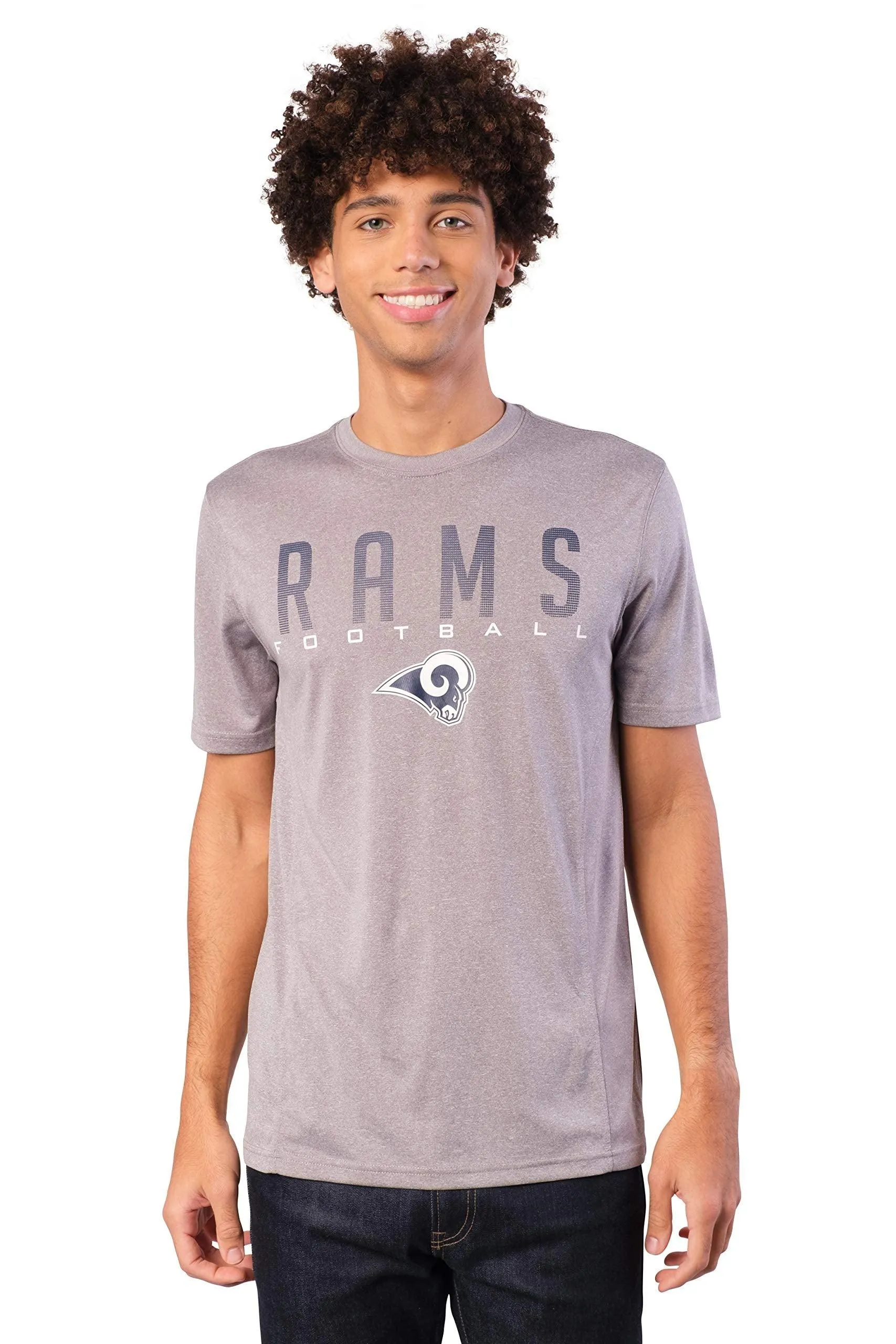 Ultra Game NFL Official Adults Super Soft Supreme Game Day T-Shirt - Unisex Los Angeles Rams|Los Angeles Rams