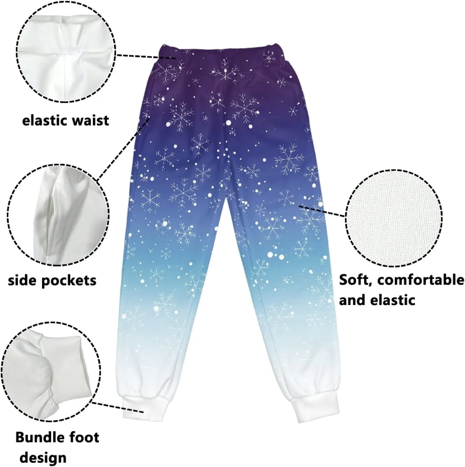 Youngerbaby Casual Sweatpants Outdoor Sport Pants Elastic Waist Comfy Sweatpants School Sport Pants Jogger Pants