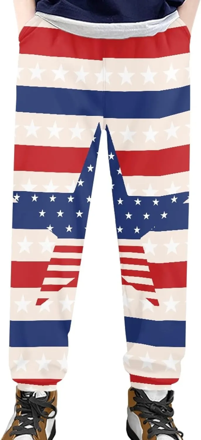 Youngerbaby Casual Sweatpants Outdoor Sport Pants Elastic Waist Comfy Sweatpants School Sport Pants Jogger Pants