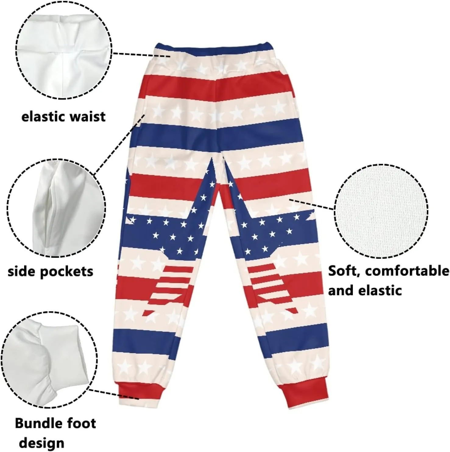Youngerbaby Casual Sweatpants Outdoor Sport Pants Elastic Waist Comfy Sweatpants School Sport Pants Jogger Pants